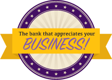 The bank that appreciates your Business! - company slogan